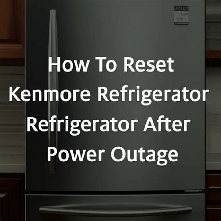 Quick Answer: How To Reset Kenmore Refrigerator