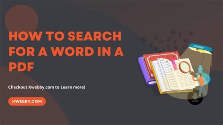 How To Search A Word In A Pdf
