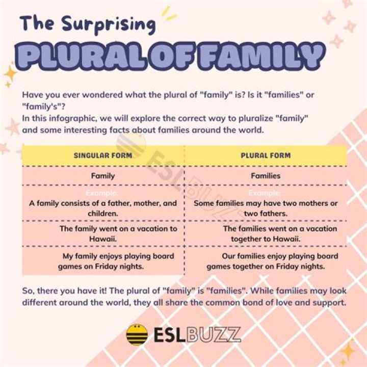 Question: How To Spell Family Plural