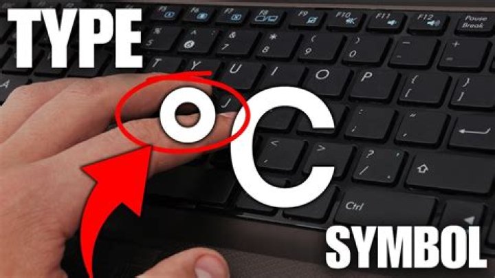 How To Type Degree Symbol On Laptop