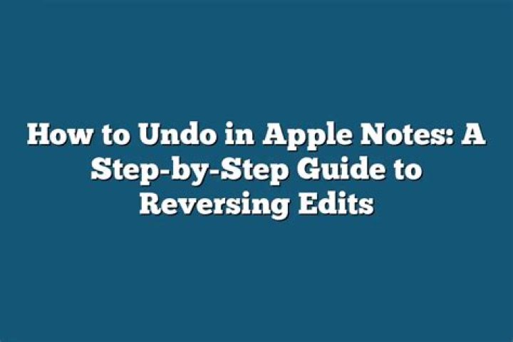 Quick Answer: How To Undo In Apple Notes