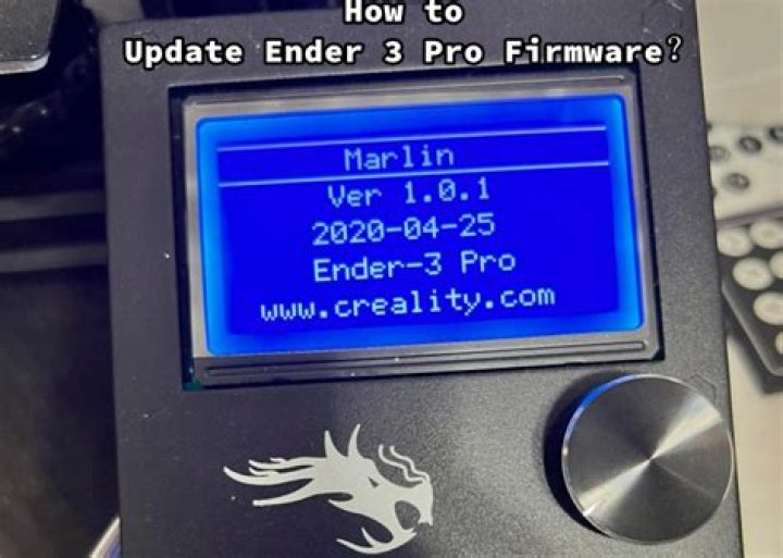 How To Update Ender 3 Pro Firmware