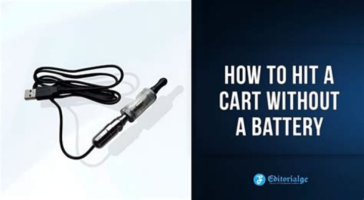 How To Use A Cart Without Battery