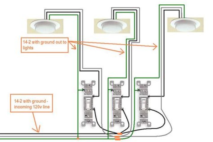 How To Wire 3 Light Switches In One Box Diagram