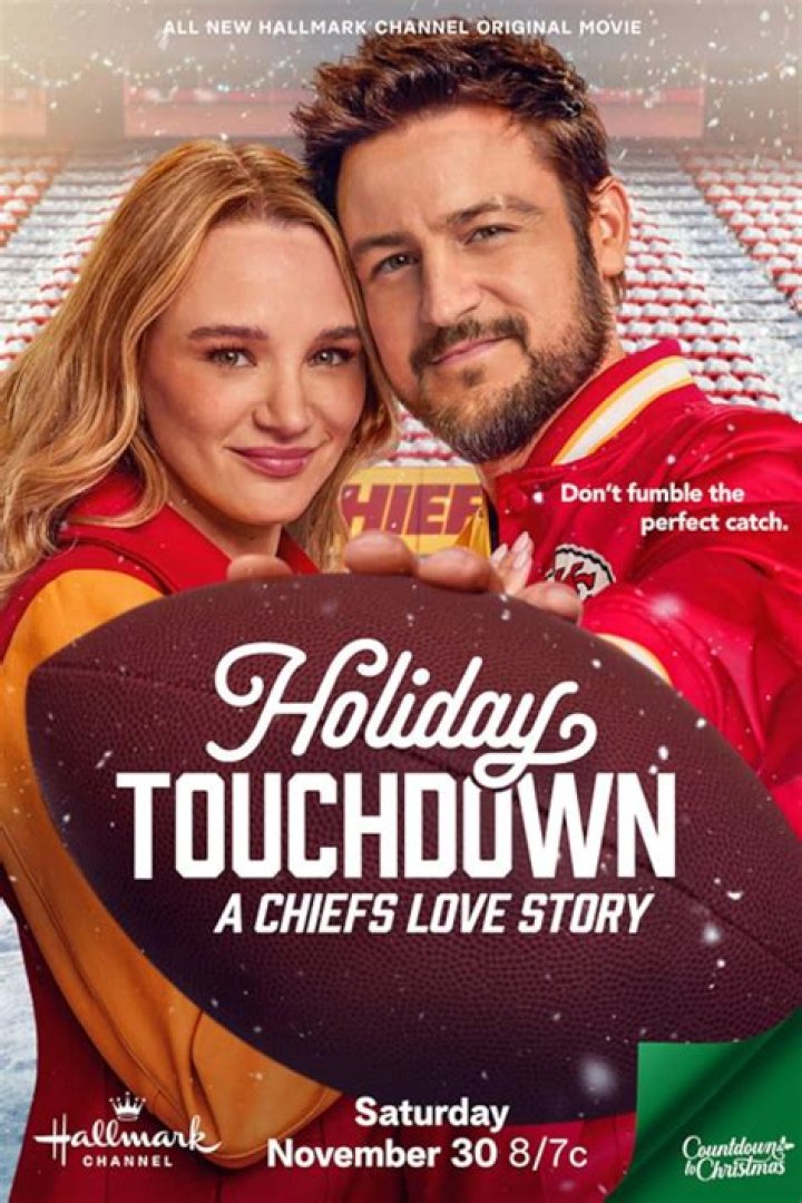 Hunter King Gives 1st Look at Filming Hallmark’s Chiefs Holiday Movie