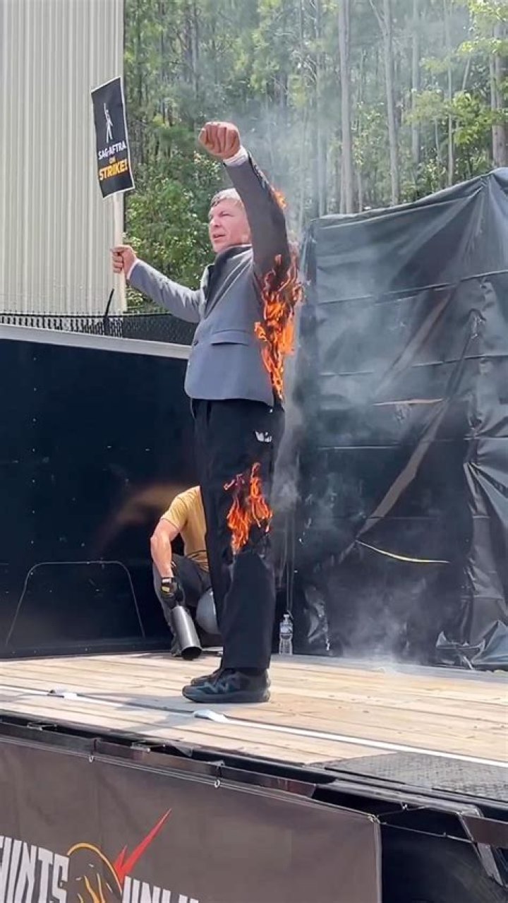 ‘Indiana Jones’ Stuntman Lights Himself on Fire During SAG Strike
