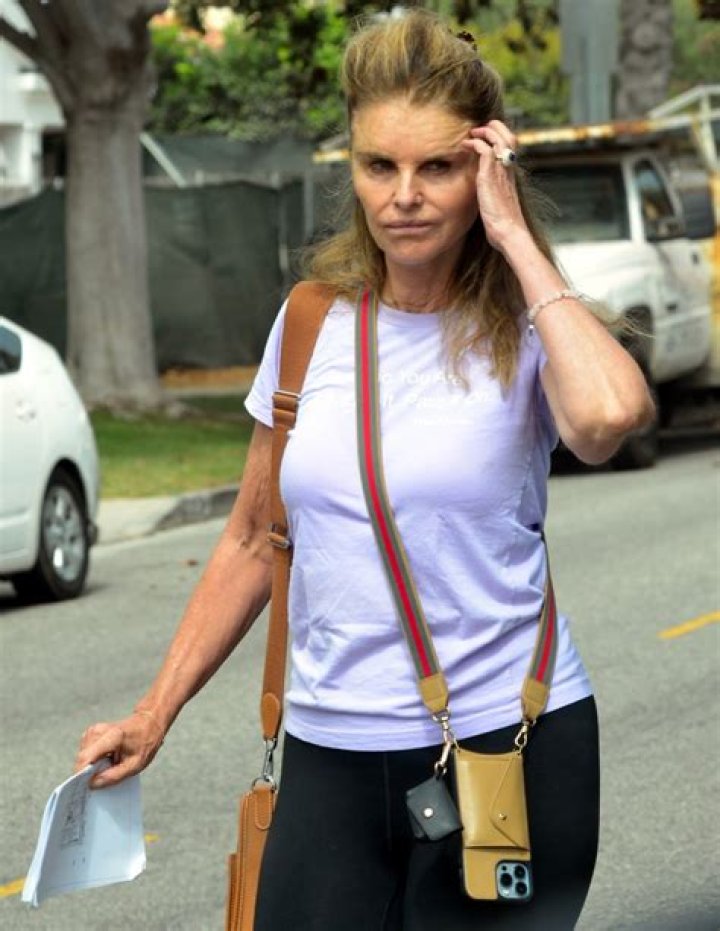 Inside Maria Shriver's drastic transformation as she looks unrecognizable while visiting new Santa Monica home