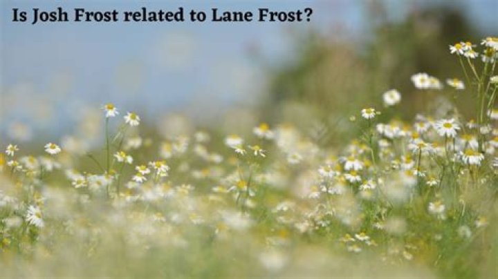 Is Josh Frost related to Lane Frost? Who is Josh Frost to Lane Frost?