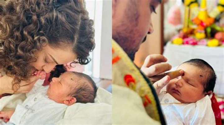 Kangana Ranaut shares glimpse of nephew Ashwatthama from Gantrala ceremony