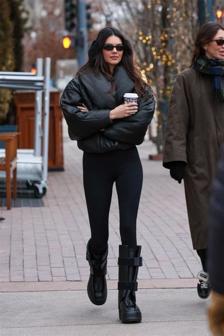 Kendall Jenner shows off her thin legs in tight leggings in Aspen - but fans can't get over her $3k 'Star Wars' boots