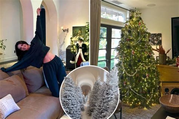 Kendall Jenner unveils humble holiday details at $9M home including just one tree as Kim's slammed for 'excessive' decor