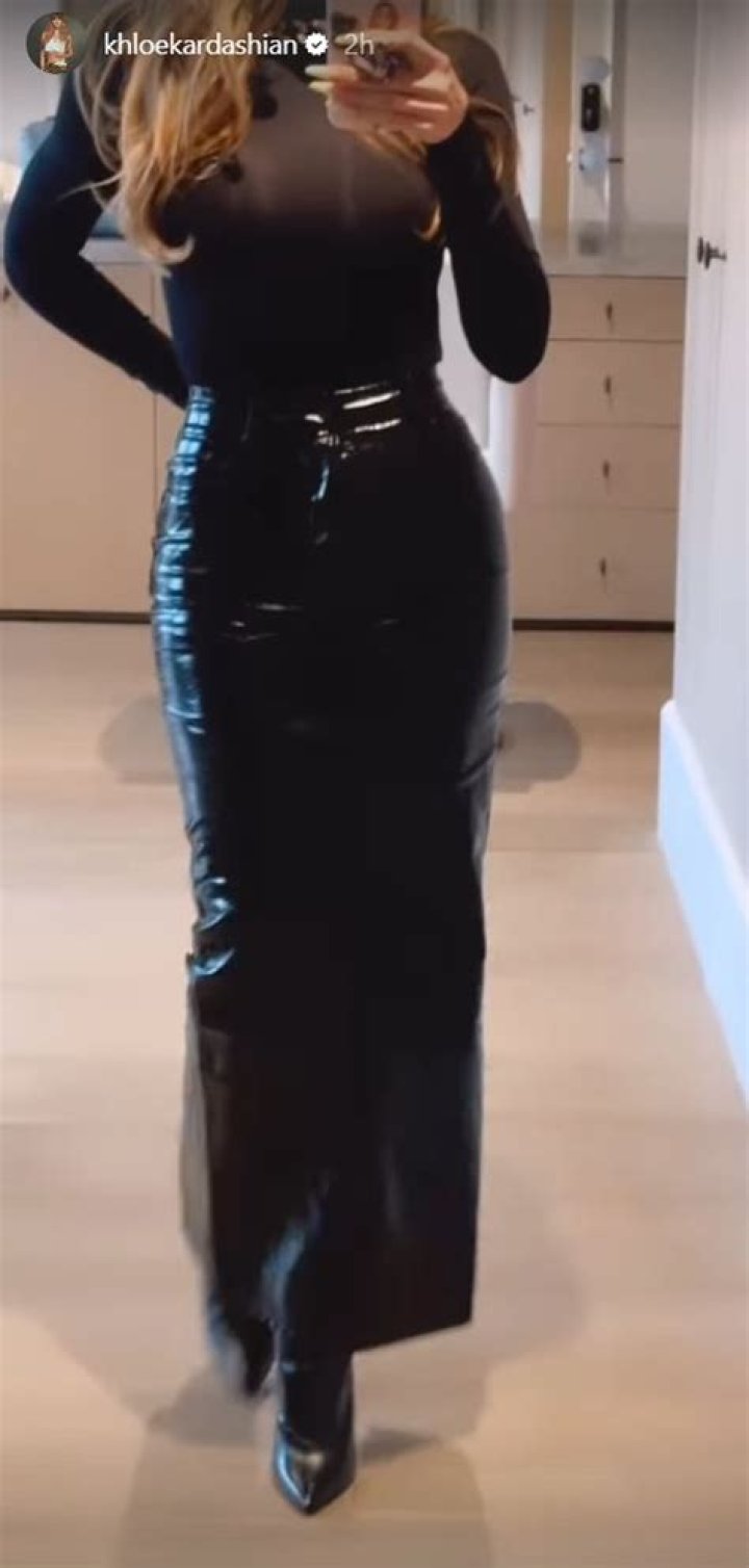 Khloe Kardashian’s tiny waist nearly vanishes in $150 leather skirt as fans fear over star's drastic weight loss