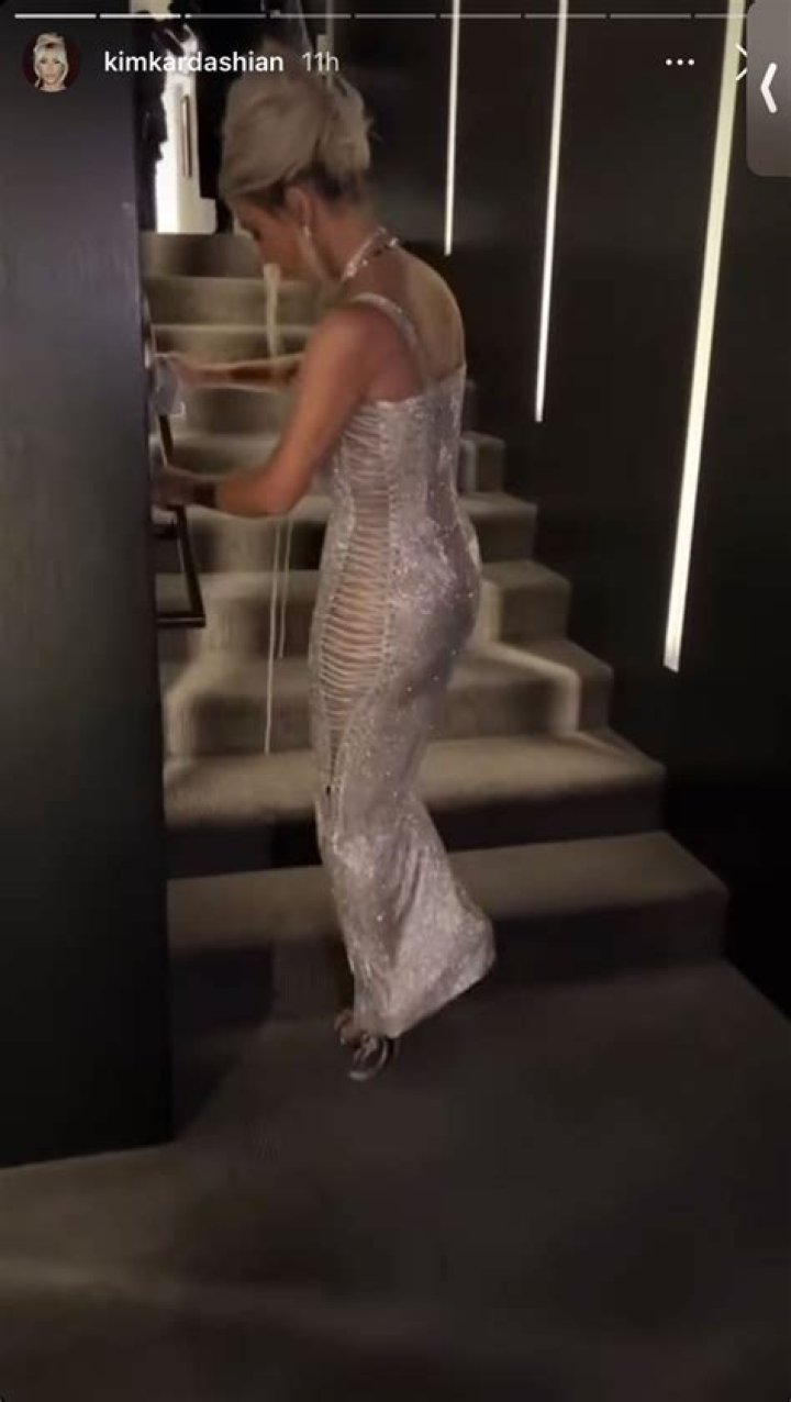 Kim Kardashian Struggles to Walk in Tight Dolce & Gabbana Dress
