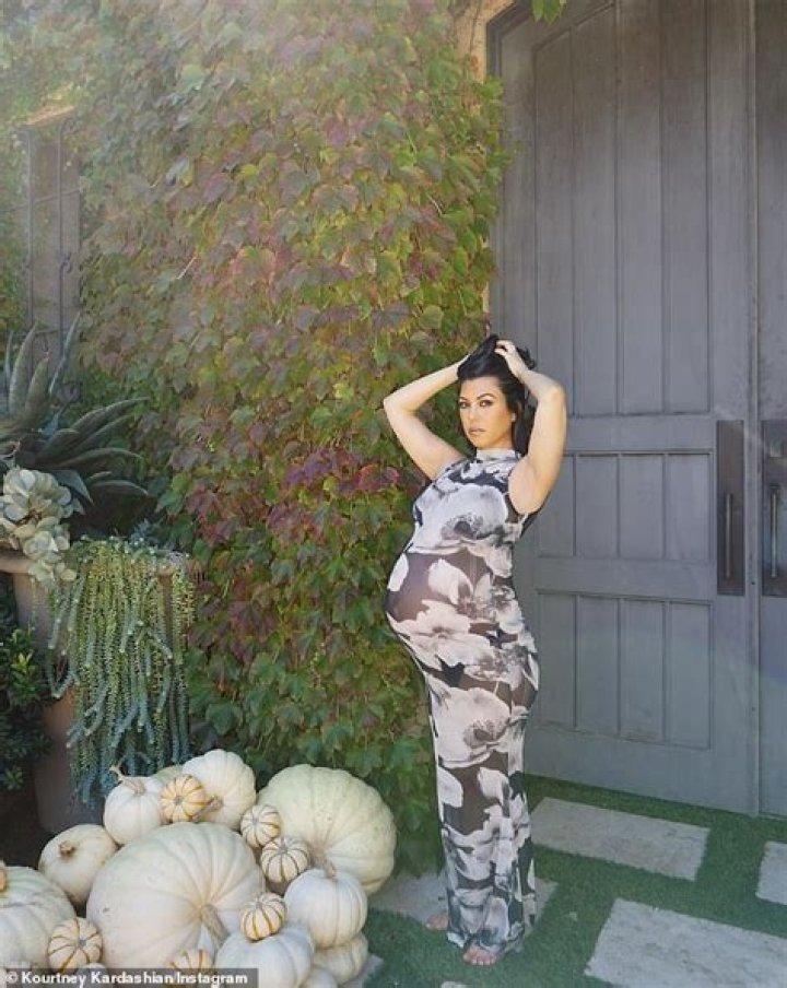 Kourtney Kardashian shows off her bump and bare butt in very tiny swimsuit for unedited pics from Hawaiian babymoon
