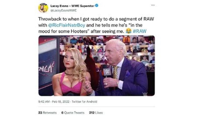 Lacey Evans Deletes Obscene Tweet About Ric Flair