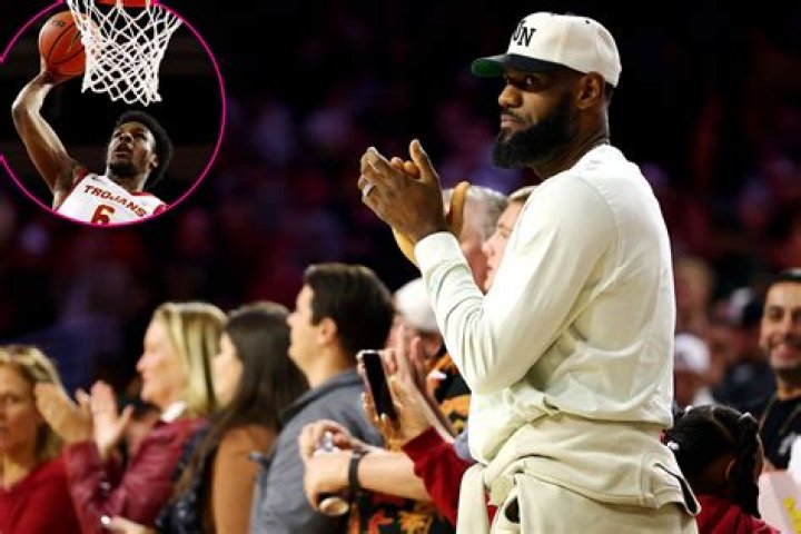 LeBron James Cheers on Son Bronny at His USC Basketball Debut