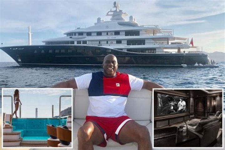 Inside Magic Johnson's $138million superyacht Aquila with nightclub and cinema room which you can hire for $1m-a-week