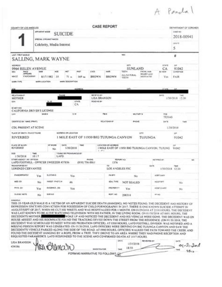 Unraveling The Truth: The Mark Salling Autopsy