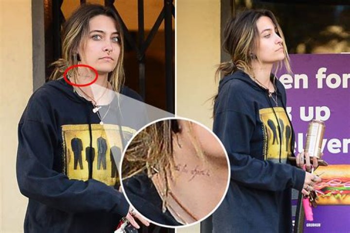 Michael Jackson's wild daughter Paris, 22, shows off new neck tattoo as her ink count now exceeds 50