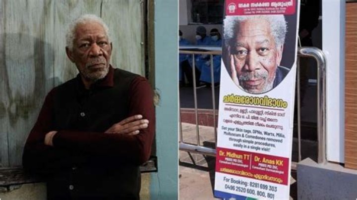 Morgan Freeman's photo on skin treatment ad enrages netizens, Kerala hospital apologises – India TV