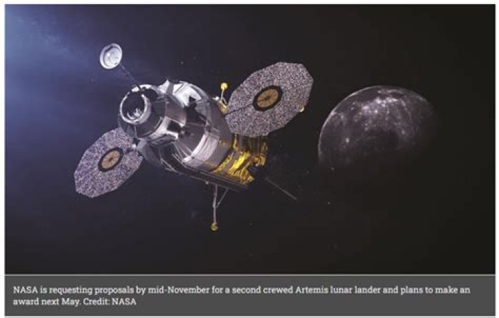 NASA requests proposals for second Artemis crewed lunar lander