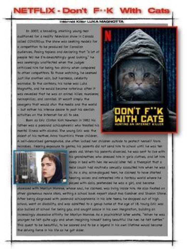 Netflix documentary reveals how cat lovers of the internet hunted down killer Luka Magnotta – The US Sun