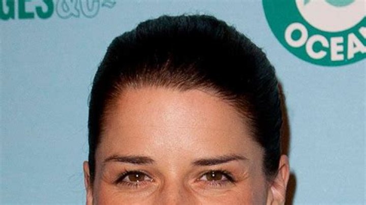 Neve Campbell’s slick up-do - celebrity hair and hairstyles