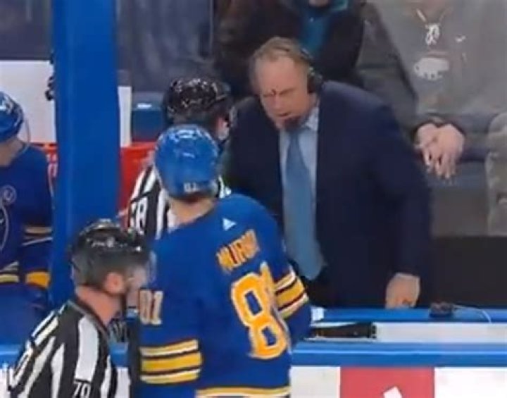 NHL analyst Rob Ray suffers horror head cut after being hit by puck during live TV broadcast of Buffalo Sabres game