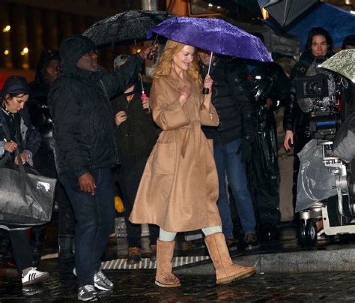Nicole Kidman Braves the Rain in $200 Ugg Boots — Get the Look