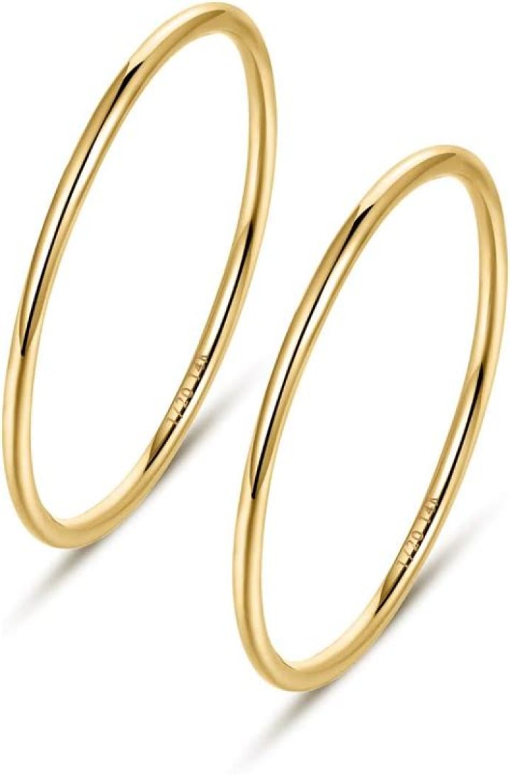 Nokmit Dainty 14K Gold Stackable Rings Are on Sale for Just $8