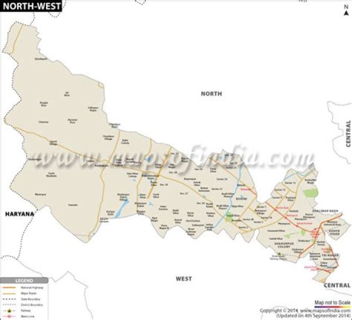 North West Delhi Postal Code