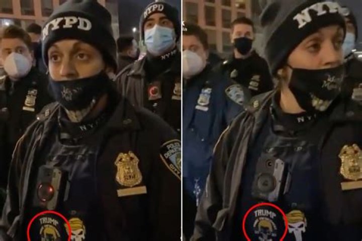 NYC cop punished for wearing 'Trump Make Enforcement Great Again' patch on uniform during protest