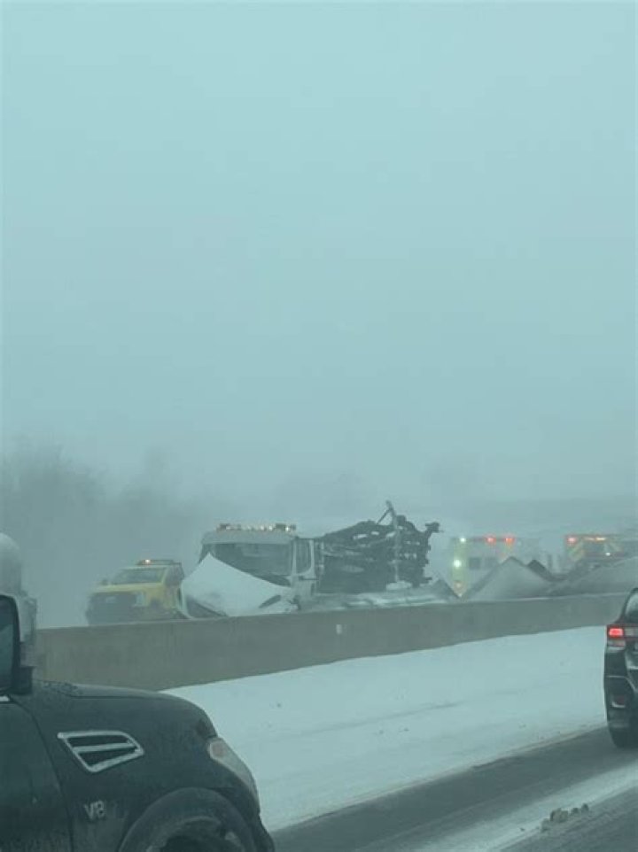 Four dead in Ohio turnpike accident with many hurt after 50-car pile-up sent vehicles flying in 'white-out' conditions