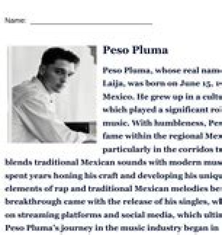 Peso Pluma Race: The Thrill Of Speed And Skill