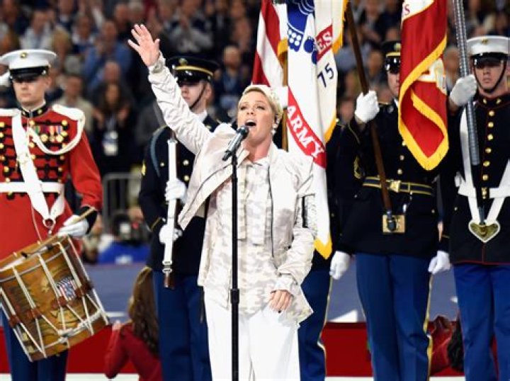 Pink Performs National Anthem With the Flu at Super Bowl