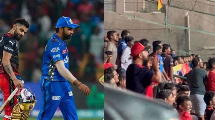 RCB fans mock Rohit Sharma during game against MI, call him 'vadapav Sharma' – India TV