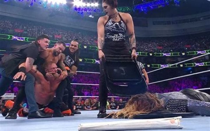 Rhea Ripley Reacts To Hitting A Con-Chair-To on Beth Phoenix at WWE Extreme Rules