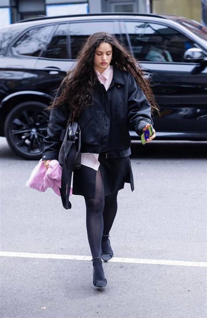 Rosalia Showcases Her Signature Style in an Oversized Bomber