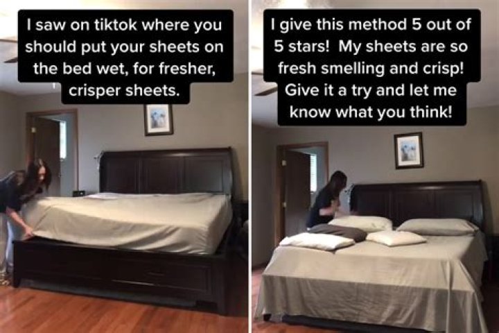 Woman claims the secret to ‘fresher, crisper’ bed sheets is to put them on WET & it’s a must-try tip if you hate ironing