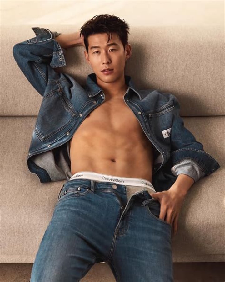 Son Heung-min shows off ripped body in just his pants for steamy shoot... but Tottenham pals accuse him of photoshopping