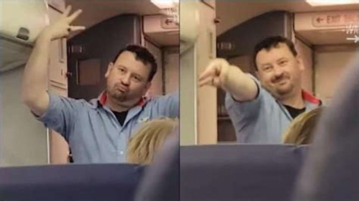 US flight attendant gives safety instructions in hilarious way, video goes viral. Watch – India TV