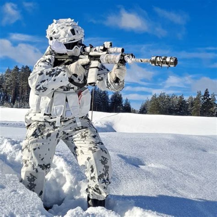 You’re in the top 1% if you can spot the world’s most elusive sniper hiding in the snow - there’s a clue to help
