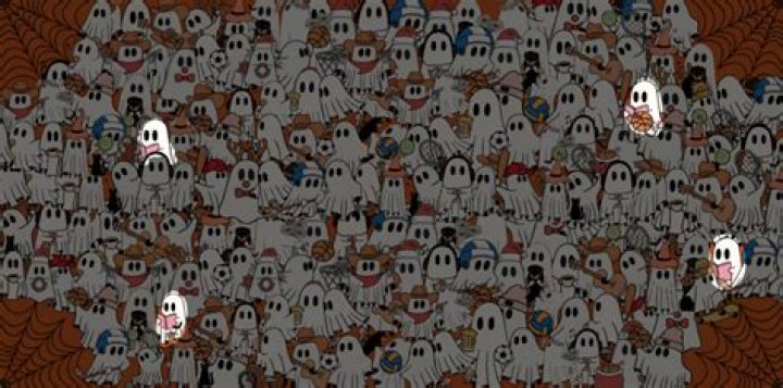 You have 20/20 vision and a high IQ if you can spot the four ghosts hiding in this optical illusion in just 23 seconds