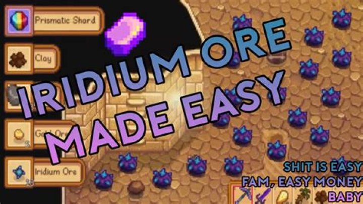 Unlocking The Mysteries Of Stardew Valley Iridium Ore