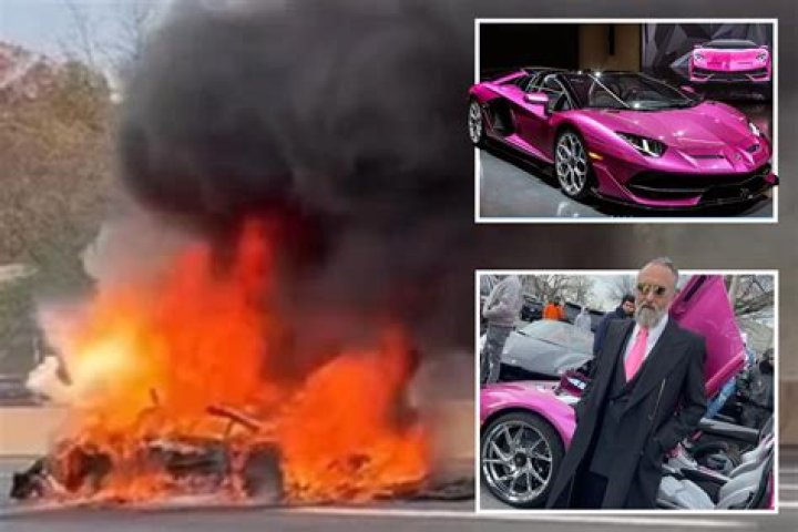 Supercar collector injured in fiery crash that destroyed his £300,000 Lamborghini Aventador supercar