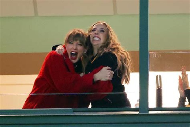 Taylor Swift Sips a Tay-Tini While Hanging Out With Brittany Mahomes