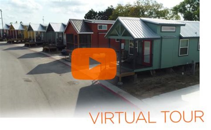 Inside a state's tiny home village of 328 people – rent starts at $225 and there are added perks