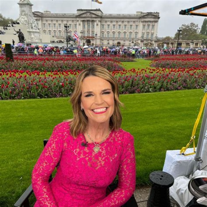 Today's Savannah Guthrie stuns in tight pink dress as she reports from London during event away from morning show set