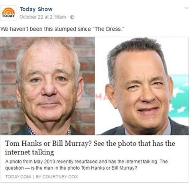 Tom Hanks Imitates Bill Murray From Viral Look-Alike Pic