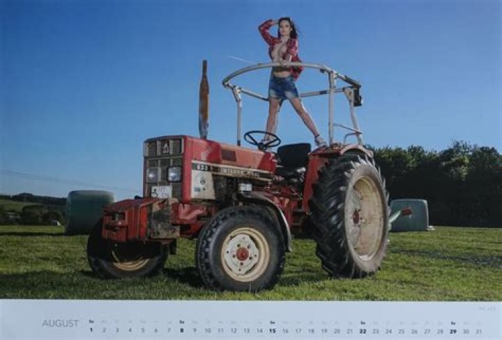Calendar of topless women with ‘desirable’ tractors which has caused a stir across Europe goes on sale in UK
